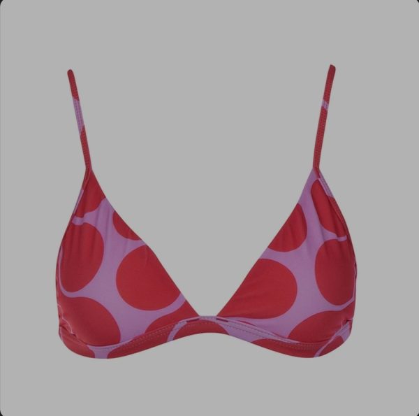 Retro Brat Womens Mesh Beach Bikini Lava